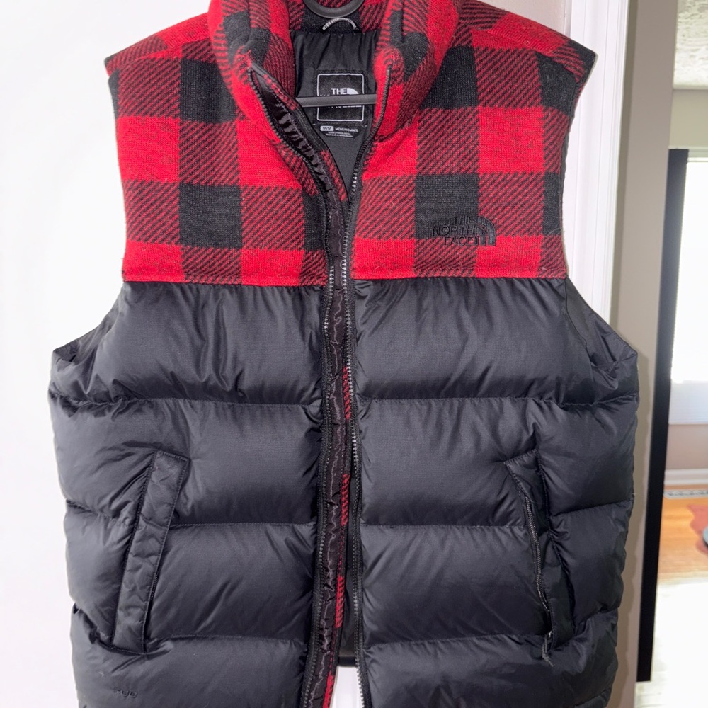 The North Face Nuptse 700 Buffalo Plaid Vest